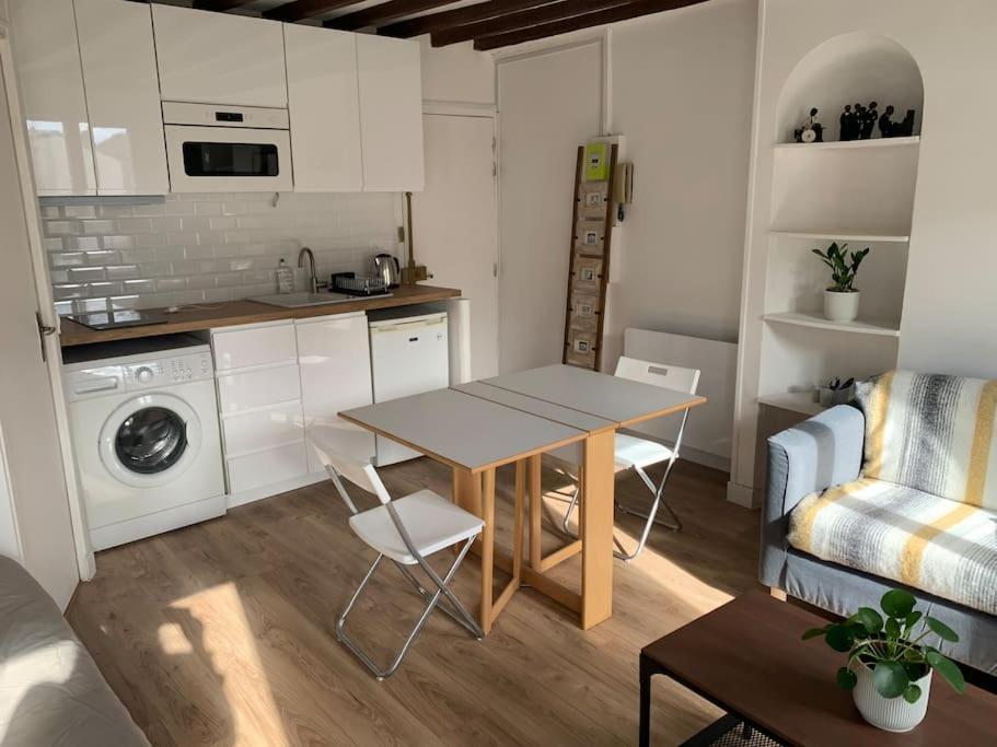 Studio Lumineux, Refait A Neuf, Metro Jourdain Paris Exterior foto